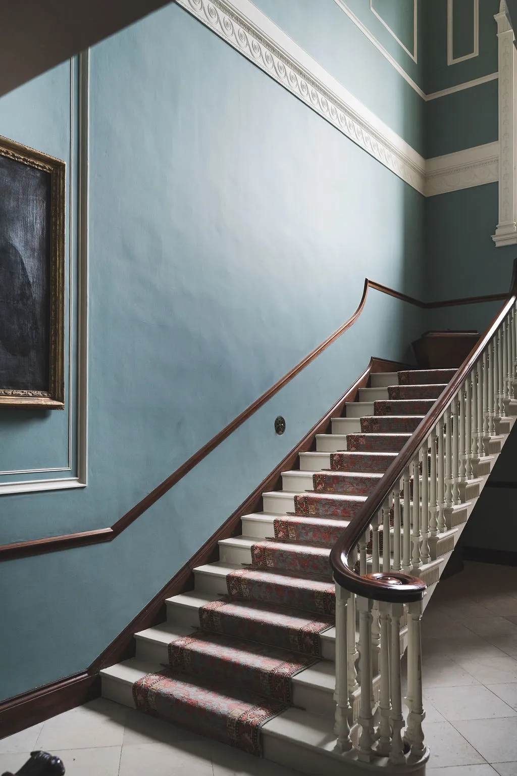 The blue staircase hall